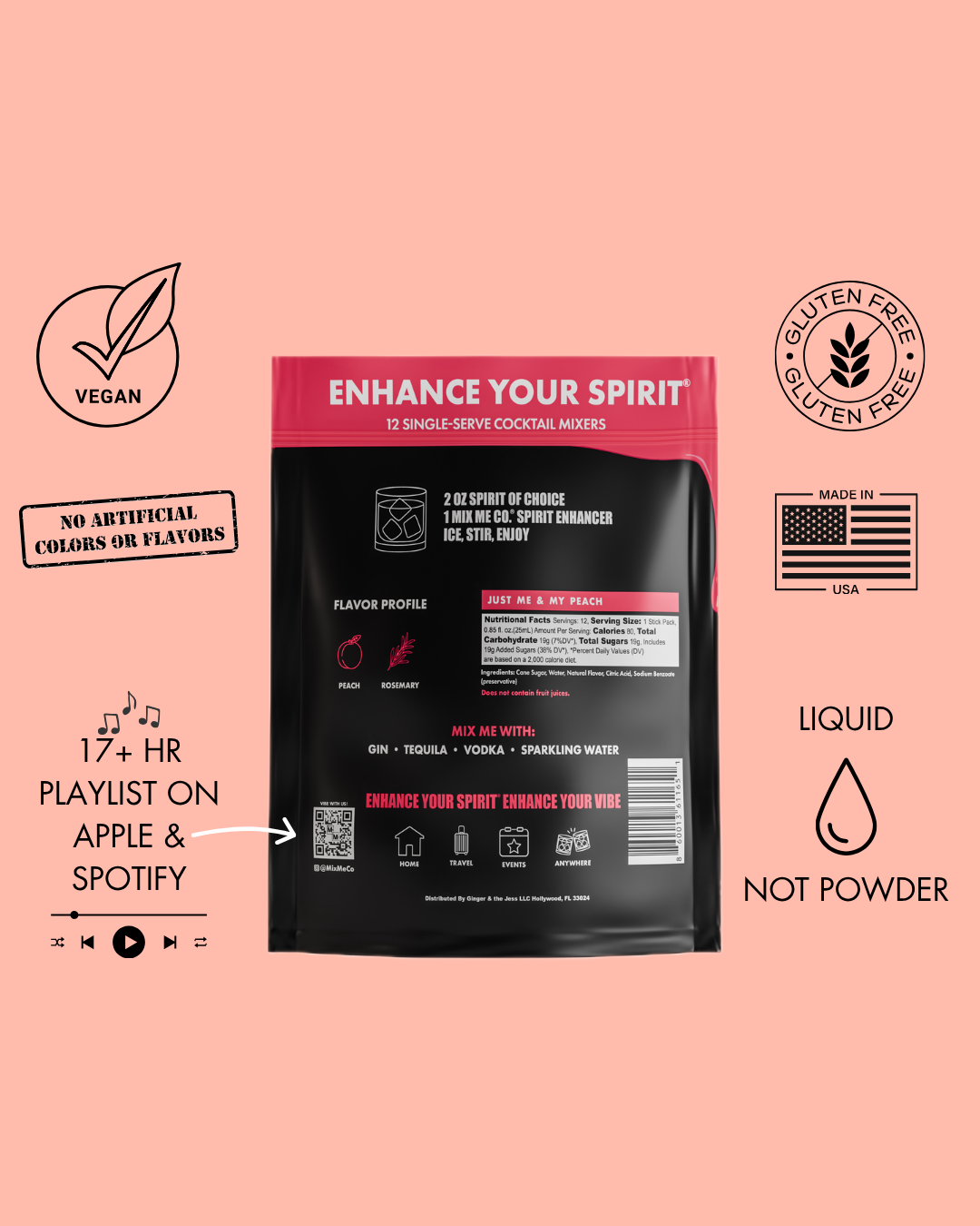 PEACH & ROSEMARY - MAKES 12 DRINKS image 6